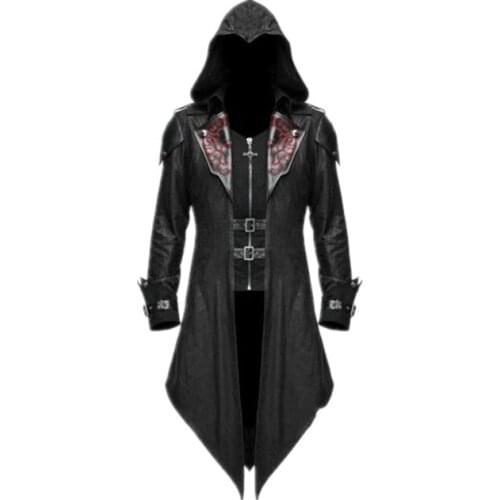 Renaissance Navigator Men Knight Cosplay Medieval Costume Bomber Ranger Victoria Grooms Patchwork Steampunk Coat