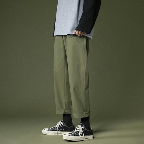 2021 Winter New Womens Casual Pants Ankle-Length Trousers Streetwear Male Casual Pants Mens Thickened Warm Pants