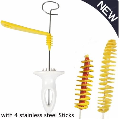 New Vegetable Fruit Slicer Manual Spiral Screw Slicer Potato Cutting Cut Fries Cut Manual Potato Cutter Kitchen Tool