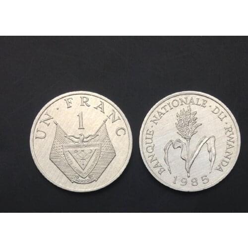 Rwanda 1 Franc Genuine Original Coins 100% Real Issuing Collection Coins Unc Africa