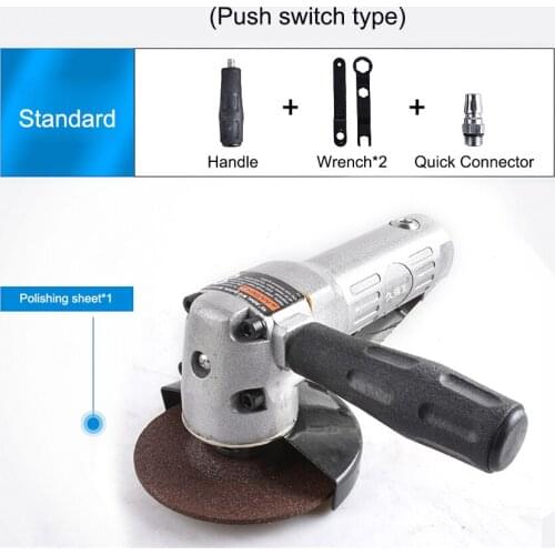 Pneumatic Angle Grinder 4 Inch Multi-function Small Angle Grinder Portable Household Angle Grinding Machine 11000RPM 6-8kg/CM