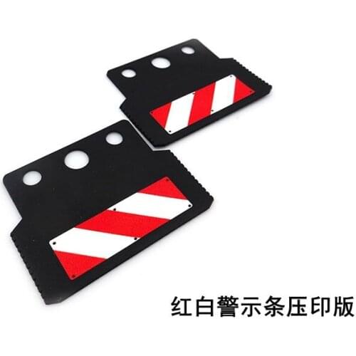 Warning Strip Mudguard Decoration for 1/14 Tamiya RC Truck Trailer Tipper Scania MAN Benz Actros Volvo Car Diy Parts