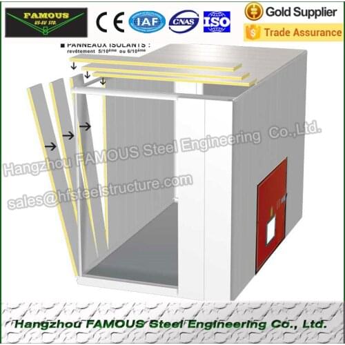 Sandwich Panel Used in Walk in Freezer For Meat , Walk in Cooler Refrigeration Unit And Supermarket Cold Storage For Potato