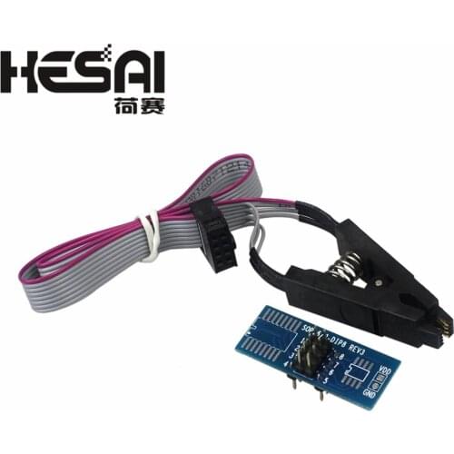 SOIC8 SOP8 Test Clip for EEPROM 93CXX/25CXX/24CXX In-circuit Programming On USB Programmer TL866CS TL866A EZP2010