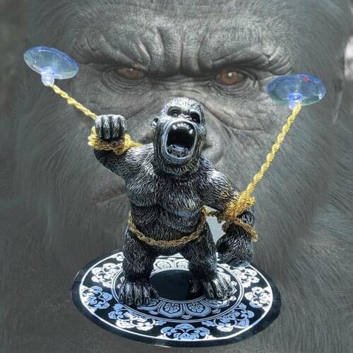 Car Interior Decoration King Kong Gorilla Car Center Console Personality Decoration Car Goods Interior Accessories Decoration