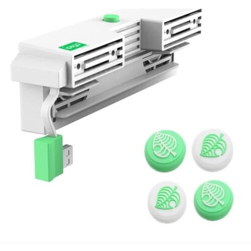 Nintend Switch Cooling Fan External USB Power with 2 5000RPM Fans Super Turbo Temperature Cooler Fan Stand For Nintendo Switch