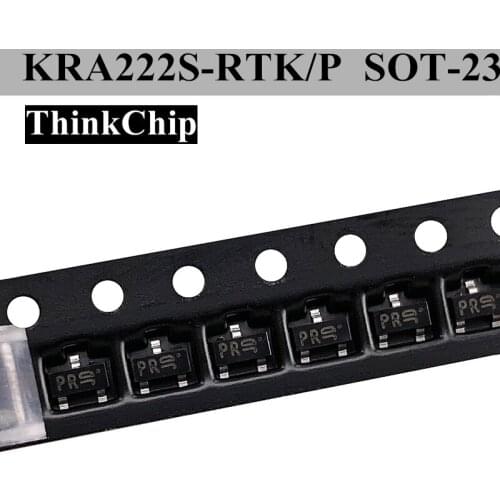 100pcs) KRA222S-RTK/P SOT-23 KRA222S SMD Tansistors (Marking:PR) large current switches interface circuits and drive circuits