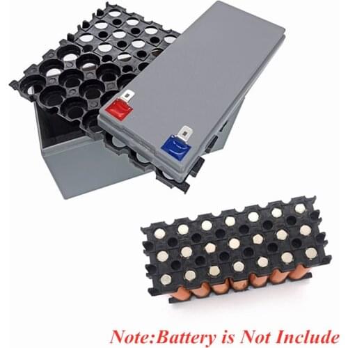 3S7P 11.1V 12.6V Lithium Battery Case Electric Special Plastic 18650 Storage Box Green Gray Yellow with Bracket Shrapnel