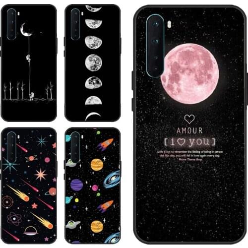 Moon Stars Space Astronaut Case For OPPO Realme 8 Pro GT Neo C3 C21 C15 Q3 6 7 Pro Cover For Oneplus 8T 9R Nord 9 Pro