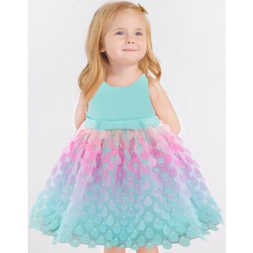 Toddler Birthday Dress for 1 Year Baby Girl Party Wedding Princess Baptism Bridesmaid Children Dress for Kids Vestidos Infantil
