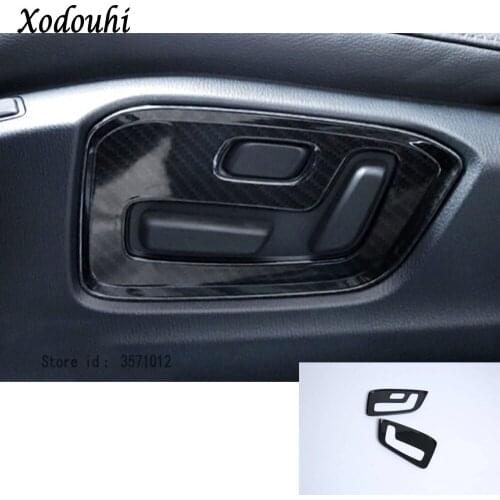 For Mazda CX-5 CX5 2nd Gen 2017 2018 2019 2020 Car Carbon Fiber Seat Adjustment Knob Button Switch Button Panel Trim Part Frame