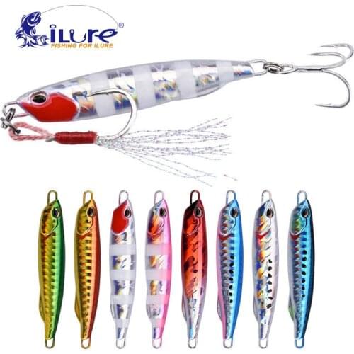 ILure 2019 New Metal Cast Jig Spoon 15G 30G 40G 60G Casting Jigging Lead Fish Sea Bass Fishing Lure Artificial Bait Tackle Pesca
