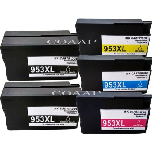 5 Compatible ink for HP 953XL 953 XL Cartridge For Officejet Pro 7740 8210 8218 8710 8715 8718 8719 8720 8725 8728 8730 8740