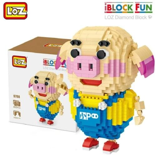 LOZ Qute Anime diamond block plastic cute building blocks toys bricks educational Action Figures Toys for Children