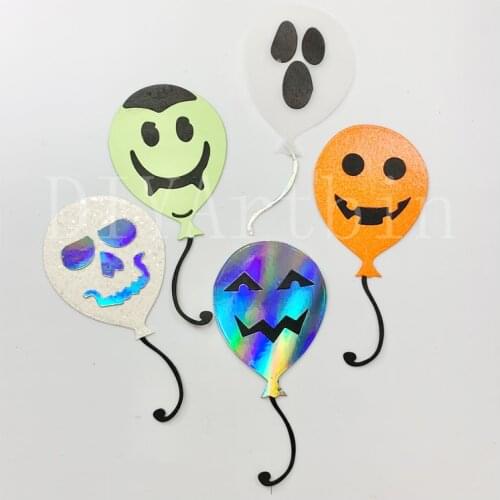 6pcs Halloween balloon Metal Cutting Dies Stencils for DIY Scrapbooking photo album Box embossing folder scrapbooking