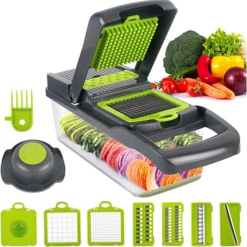 Multifunctional Vegetable Cutter Fruit Slicer Grater Basket Slicers Kitchen Accessories