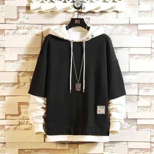 2021 Casual New MenS Classic Hip HOP Hoodies Sweatshirts Streetwear One Piece Brand Black Grey