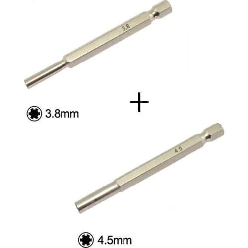 10PCS 4.5mm + 3.8mm sleeve screwdriver For Nintendo universal for maintenance tool overall length is 7.6cm