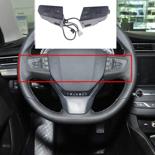 Cruise control switch Steering wheel speed control switch button Suitable for Peugeot 508 2013 2014 2015 2016