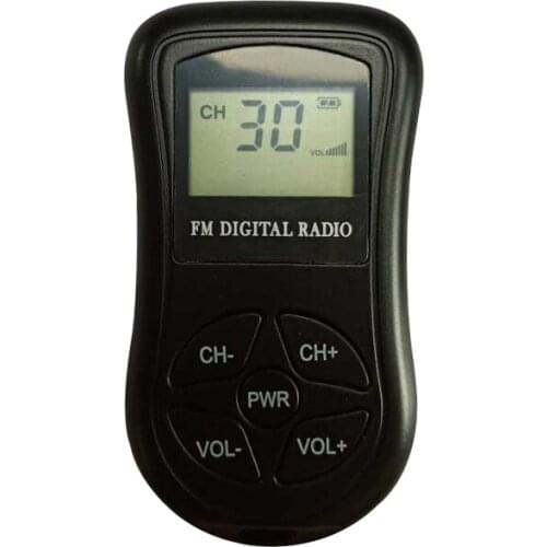 Portable FM Digital Radio DSP Digital Display Stereo FM Receiver for Conference Rehearsal Low Power FM Reception