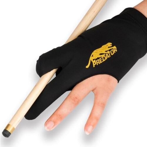 PREDATOR Billiard Pool Gloves 10pcs Left Hand Lycra Fabric Black Professional Good Elastic Snooker Gloves Billiard Accessories