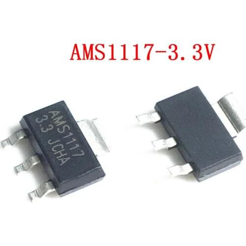 50PCS AMS1117-3.3 SOT223 AMS1117-3.3V SOT-223 VOLTAGE REGULATOR SMD new and original IC