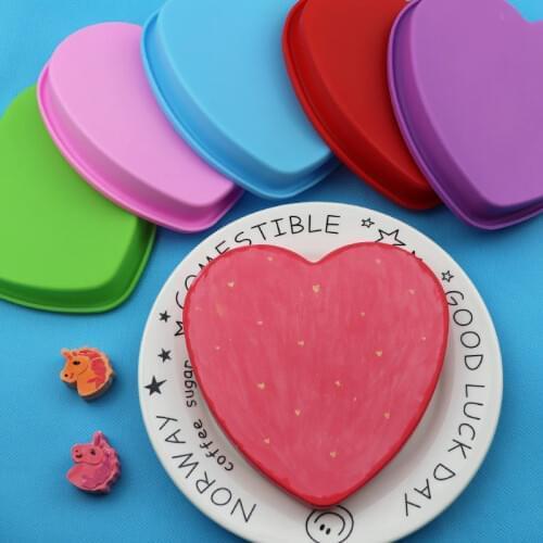 Single Little Love Hearts Silicone Cake Mold Baking Tray High Temperature Resistant Xg838