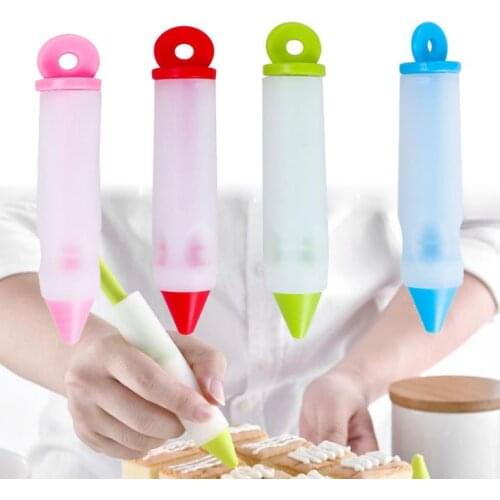 Silicone Food Writing Pen Chocolate Decorating Tools Cake Mold Cream Cup Cookie Icing Piping Pastry Nozzles Kitchen Accessories