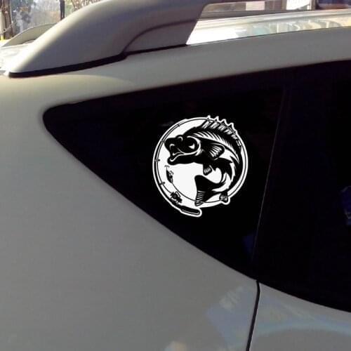 Reflective Decorate Car Accessories Fuel Tank Laptop Bass Fishing Boat Motorcycl Decals Modification Stickers Vinyl 12CMX11CM