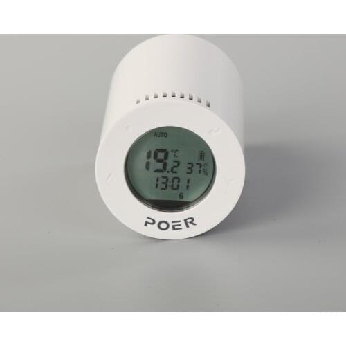 Smart thermostatic radiator valve wifi thermostat thermoregulator humidity display works with Alexa Alice and google assistant