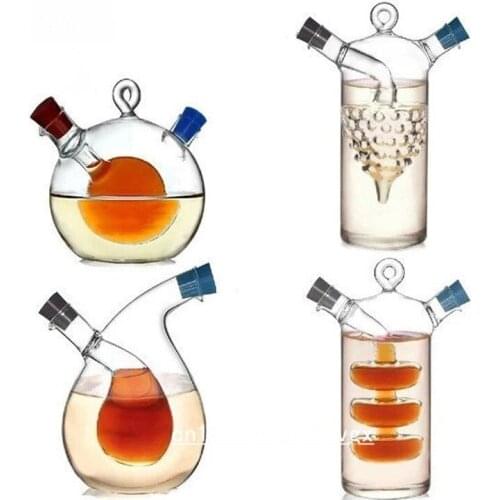 High temperature spice bottle Oil and vinegar galss bottle sauce glass jar sealed seasoning glass storage wine bottles for bar