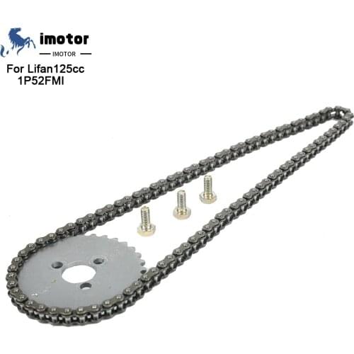 Motorcycle 32T Timing Gear Sprocket 90 Links Timing Chain For lifan 125 125cc 1P52FMI Horizontal Engines ATV Dirt Pit Bike Part