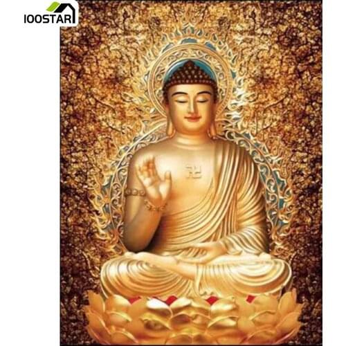 5D Diamond Painting Golden Buddha Statue Diamond Mosaic Sale Full Square/Round Diamond Embroidery Cross-stitch Home Decor Gifts