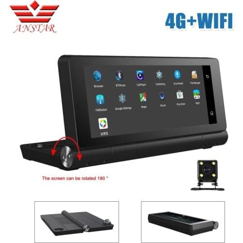 ANSTAR 3G/4G Car DVR Camera GPS Navigation 6.86" Android 5.0 FHD 1080P WIFI Video Recorder Dash cam Registrar Parking Monitoring
