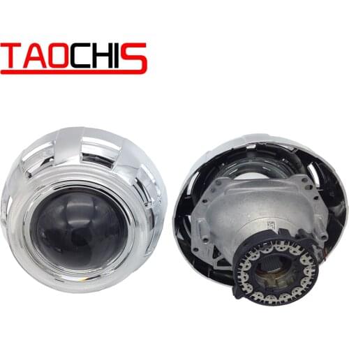 TAOCHIS 3.0 Inch Bi Xenon HID Projector Lens headlight Hella 3 5 Aluminum Car Modify D2S Motorcycle headlamp Chrome shroud