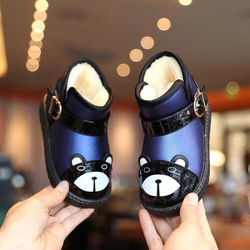 Infant Toddler Boots 2020 Winter Baby Girls Boys Snow Boots Warm Plush Outdoor Soft Bottom Non-Slip Children Boots Kids Shoes