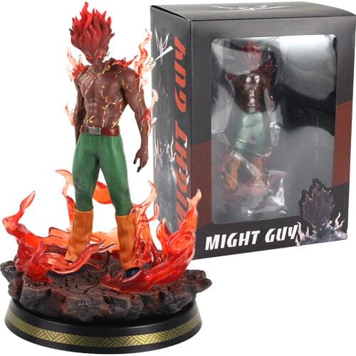 30cm Naruto Shippuden Anime NightGuy Night Guy GK PVC Action Figure Cartoon Decoration Model Toy Kids GIft Brinquedos