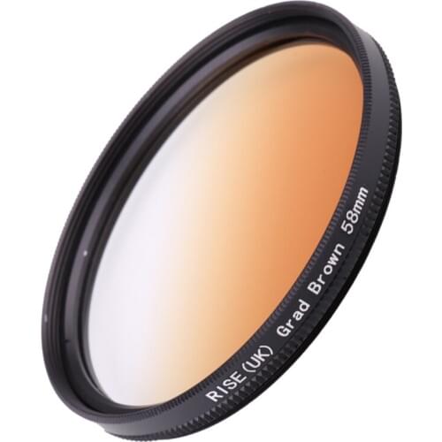 Camera Filter 58mm Gradual Brown Color lens Filter for Nikon D3100 D3200 D5100 SLR Camera lens