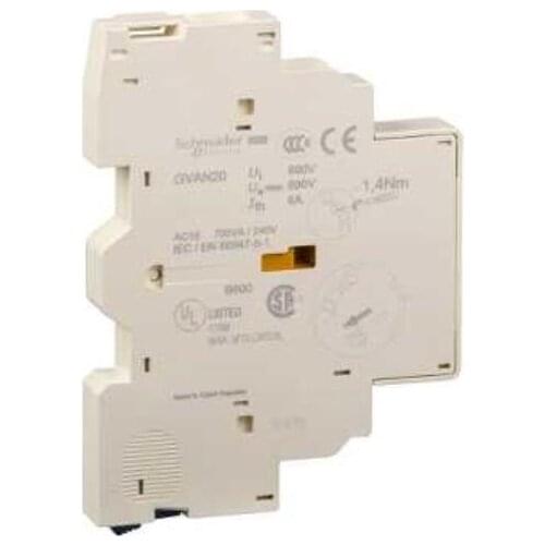 GVAN20 TeSys GV2 & GV3 - auxiliary contact block - 2 NO