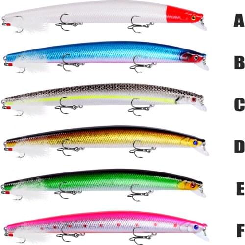 1Pc 25g/18.5cm Fishing Lure 6-color Minnow Wobbler Sinking Suspend Trolling Hard Baits Fake Lure Tackle Accessories Crankbait