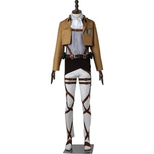 Attack on Titan Levi·Ackerman Scout Regiment Cosplay Costume Outfits Halloween Carnival Suit