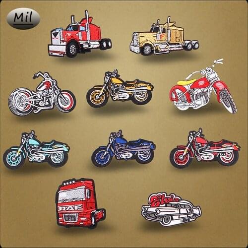 Cartoon Patches Kids Car Decorative Embroidered Iron On Patch For Clothes Handmade Stranger DIY Clothing Sewing wholesale