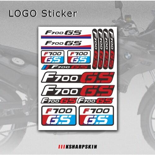FOR BMW F700GS f700gs f700 gs motorcycle tail box sticker helmet decoration letter decal shock absorber decal reflective