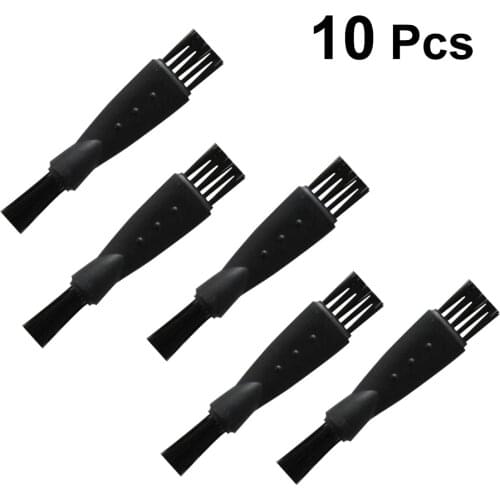 10PCS Cleaning Brushes Nylon Lightweight Portable Plastic Replacement Hairbrush Cleaning Brush for Razor Shaver Beard Clipper