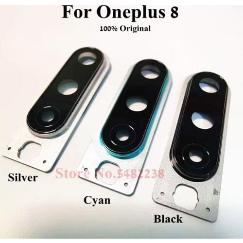 Original Rear Back Camera Glass Lens Cover For Oneplus 8 1+8 Camera Ring Frame Replacement parts