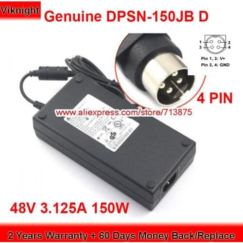 Genuine DELTA DPSN-150JB D 48V 3.125A AC Adapter for SG350-10MP SG300-10P 10-PORT GIGABIT POE MANAGED SWITCH SF302-08MP