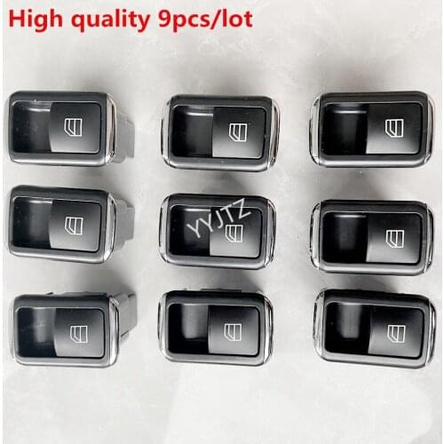 9PCS YYJTZ 2049058102 2049058202 A2049058202 Pasenger Window Switch Assembly For Mercedes C250 C350 C63 W204