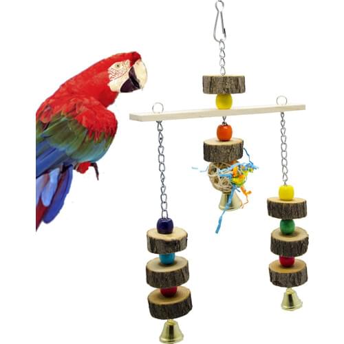 Parrot Toys For Large Bird Stand Cage Accessories Cockatiel Perch Budgie Parakeet African Grey vogelspeelgoed