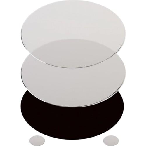 Rondaful 8.66 Inch Double Side Round Mouse Mat Metal Aluminum Mouse Pad Computer Accessory Cushion Tablet Laptop Accessories