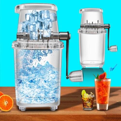 Summer Home Manual Ice Crusher Portable Multi-function Hand Shaved Ice Machine Ice Chopper Kitchen Bar Ice Blenders Tools